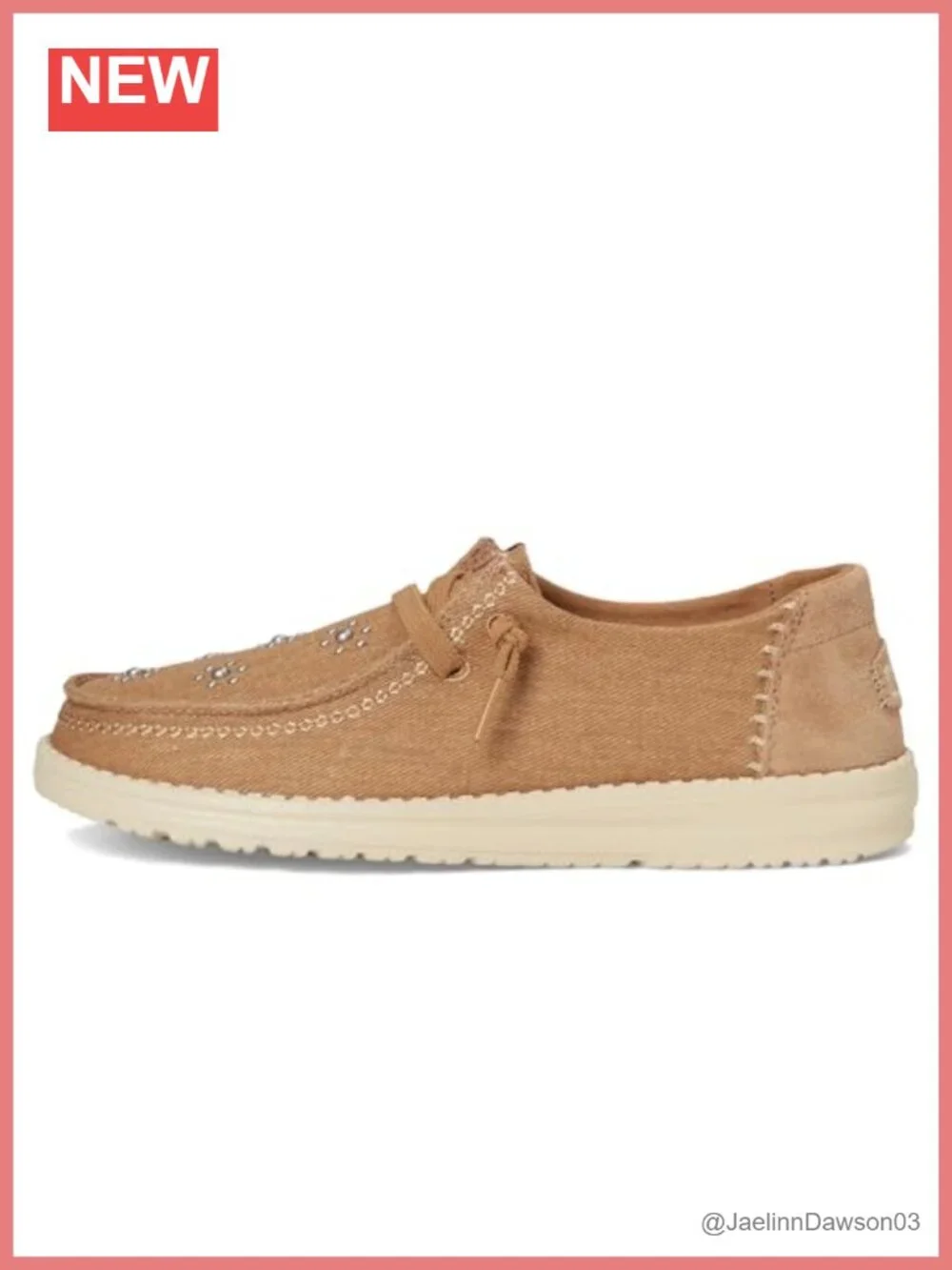 Women's Star Studded Slip-On Loafers with Cotton Lining